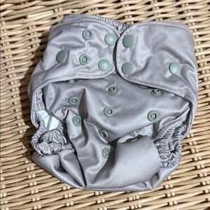 Little One Reusable Cloth Diaper- Steel Green